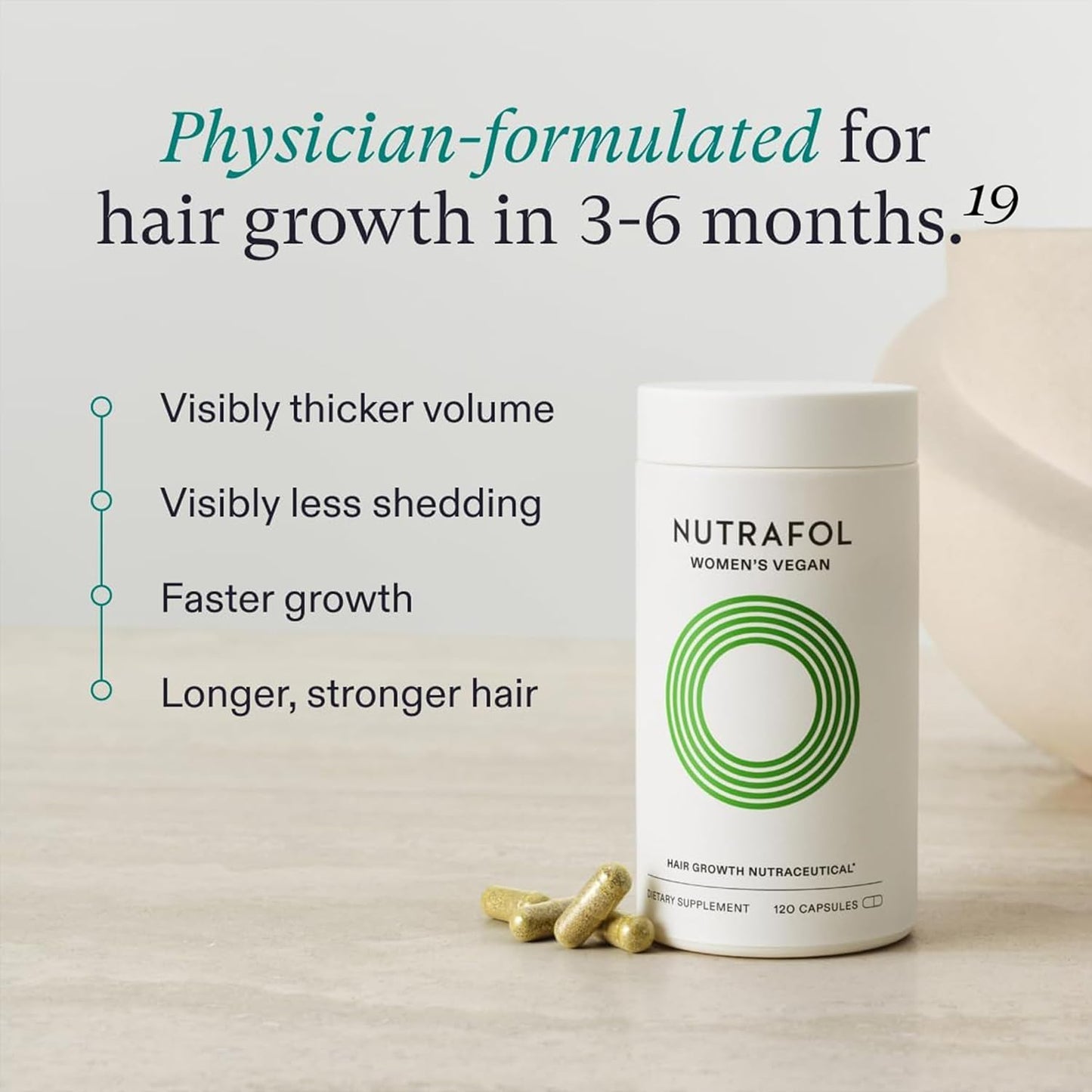Nutrafol Women's Hair Growth Supplements, Ages 18-44