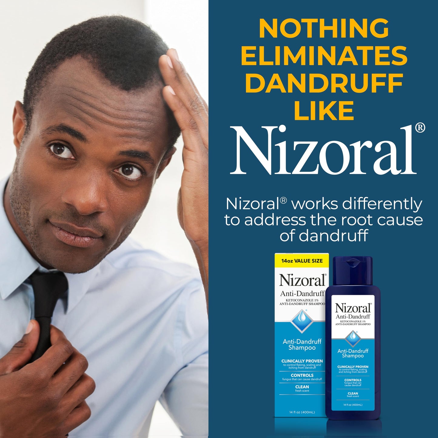 Nizoral Anti-Dandruff Shampoo with 1% Ketoconazole