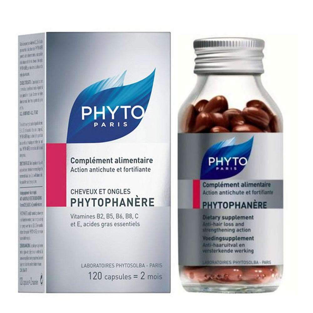 PHYTO Phytophanère 100% Natural Hair Loss Thinning Dietary Supplement 120 Count